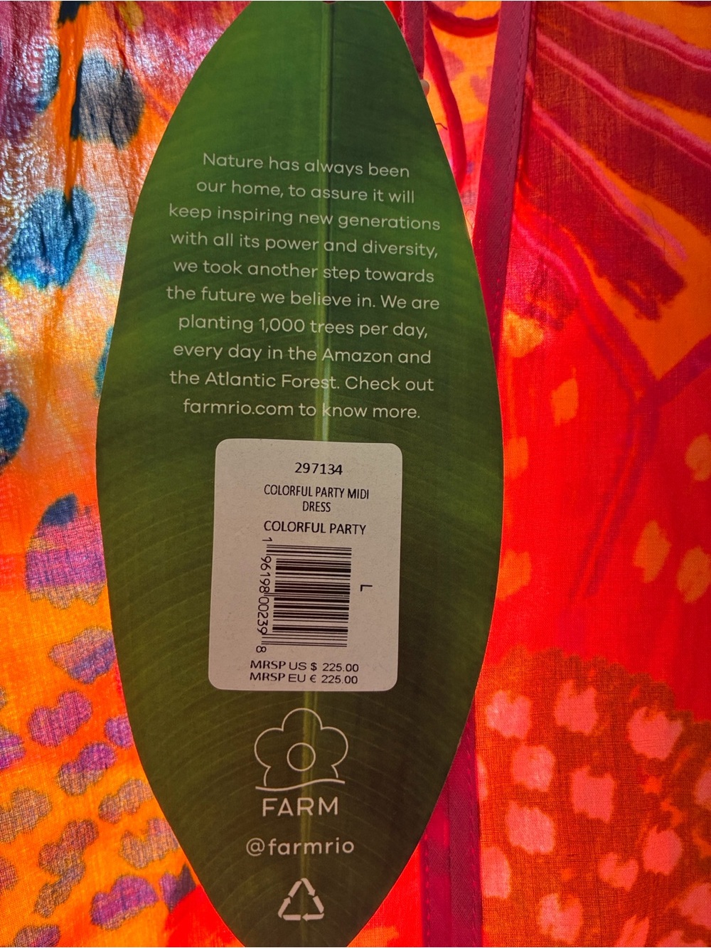 FARM Rio colorful party Midi Dress - Picture 2 of 5